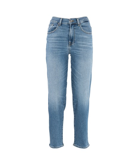 Shop SEVEN  Jeans: Seven jeans "Malia luxe vintage legend". 
Vita alta.
Straight.
Gamba rilassata leggermente affusolata.
Composizione: 79% Cotone 11% Modal 9% Elastomultiestere 1% Elastane.
Fabbricato in Tunisia.. JSA71200XL-LIGHT BLUE